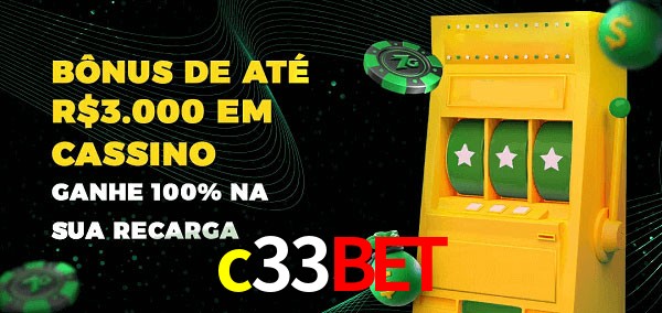 c33bet melhor bônus de depósito